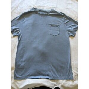 J.Crew Shirt Pocket Tee Slim Washed Men's Size L Cotton Blend Light Blue